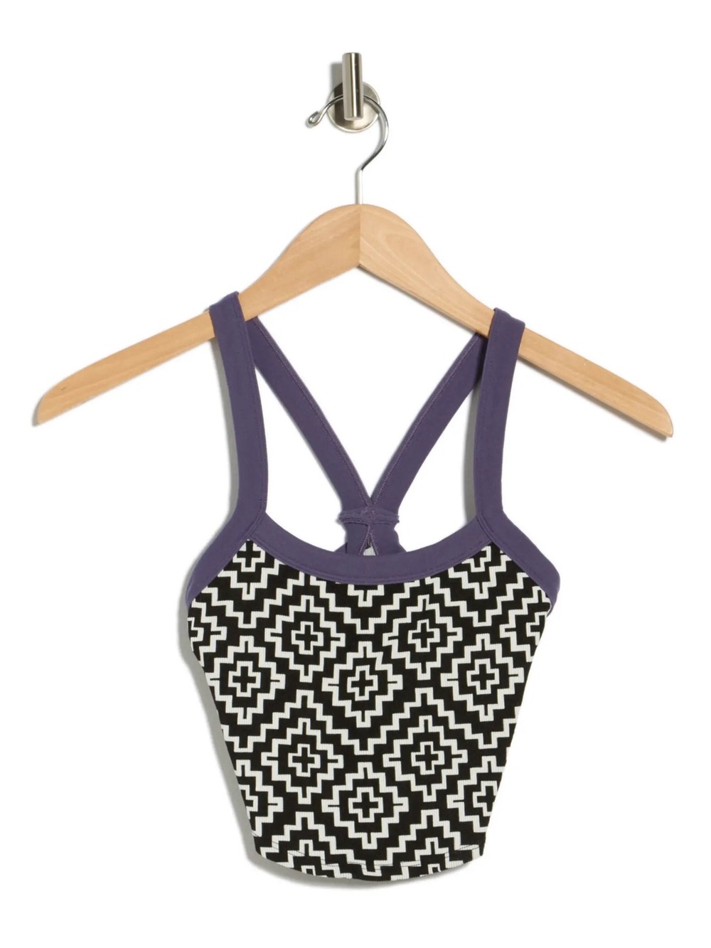 Free People Movement All Clear Purple-Trim Black/White
Geometric Crop Tank Top - Picture 3 of 6